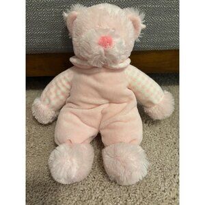 Russ Rattle Pals Soft Pink Plush‎ Teddy Bear w Rattle Inside 12" tall